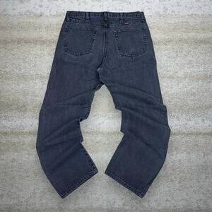 Rustler Jeans Regular Straight Leg Fit Smoke Black Wash Denim Opium Grunge